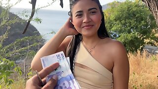 Beautiful Tourist Cheats On Her Husband With A Stranger For Money