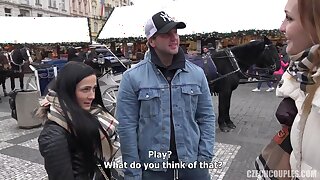 Cuckold Boyfriend Watches His Girl Fucked By A Couple For Money